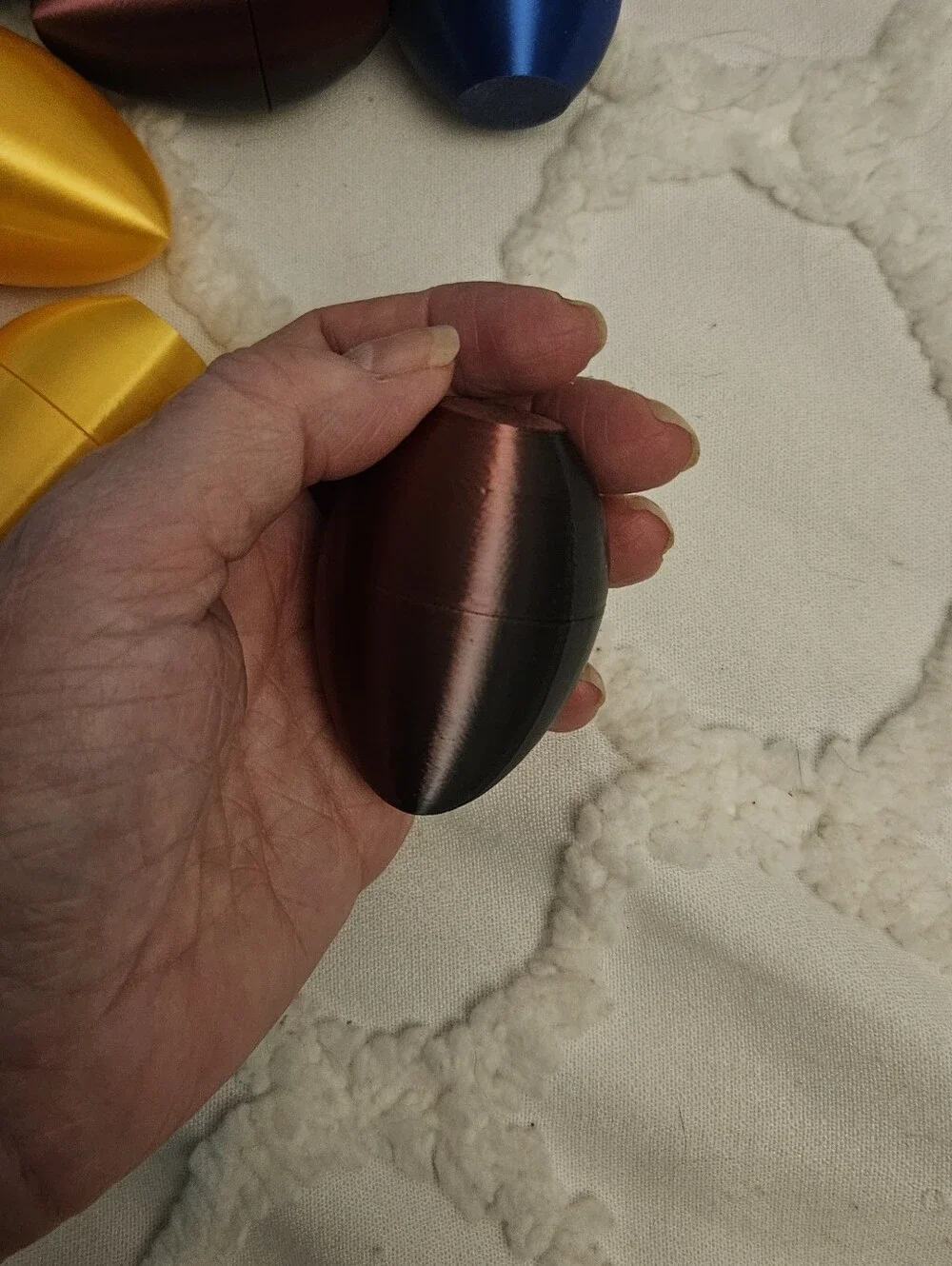 Metallic Multi-Color 3 D PRINTED EGGS- Assorted 23 PIECES